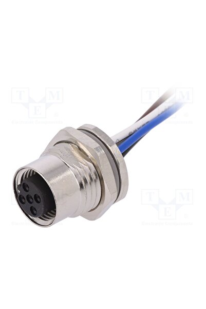 OEM Conector M12 TE Connectivity T4171110405-001, soclu, PIN 5, mamă, 60V, dr...