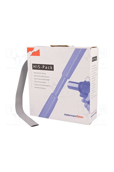 OEM Manşon termocontractabil HELLERMANNTYTON HIS-12.7/6.4-GY, 2 1, 12,7mm, gri