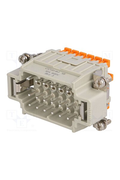 OEM Conector HDC ILME CDSHM18, tată, CDSH, PIN 18, 10A, 400V, 18+PE, 0,14÷2,5mm2