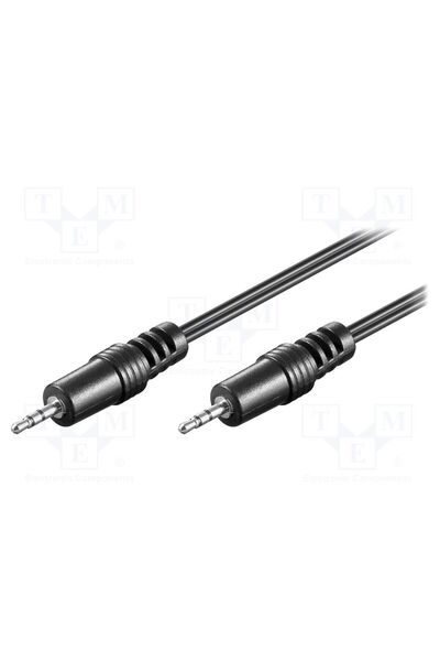 OEM Cablu GOOBAY CABLE-443, Jack 2,5mm 3pin mufă,din ambele părţi, 1,5m, negru