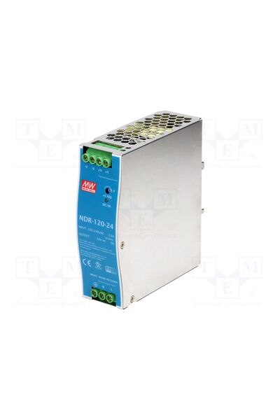 OEM Alimentator pulsatoriu MEAN WELL NDR-120-24, pentru şină DIN,slim, 120W, ...