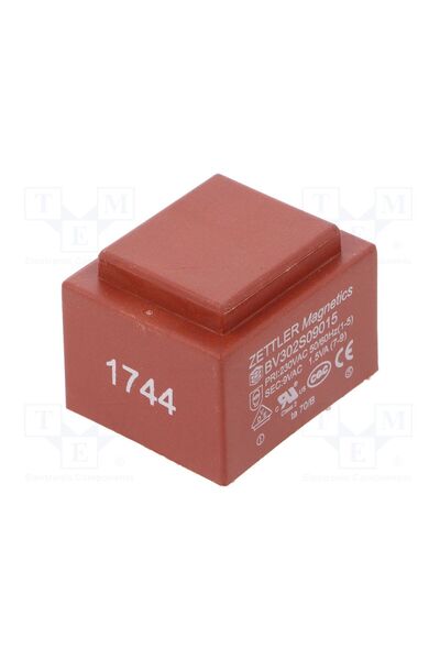 OEM Transformator capsulat ZETTLER BV302S09015ZU, 1.5VA, 230VAC, 9V, 167mA, PCB