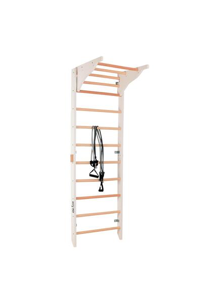rinagym Spalier gimnastic din lemn 230 cm cu bară detașabilă și bare paralele...