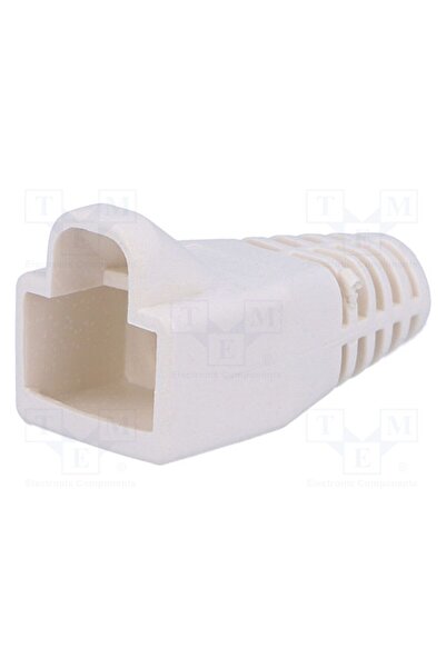 OEM Protecţie mufă MH CONNECTORS MHRJ45SRB-W, 6mm, albă, RJ45, Pachet 3 buc