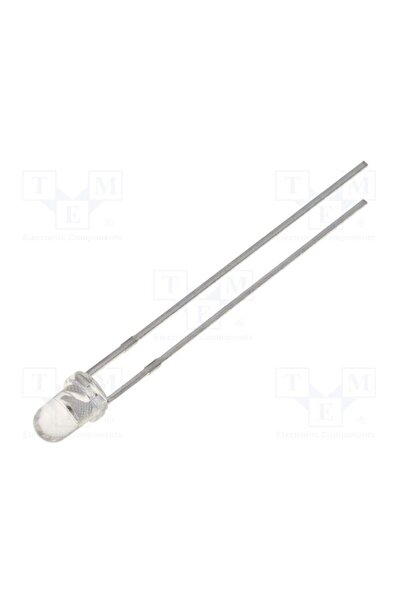 OEM LED WENRUN LUY30243, galbenă, 3mm, 5500÷9000mcd, 15°, Parte frontală convex