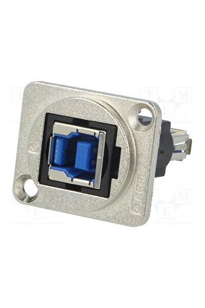 OEM Adaptor CLIFF CP30206NM, soclu USB A, soclu USB B, FT, drept, USB 3.0, metal