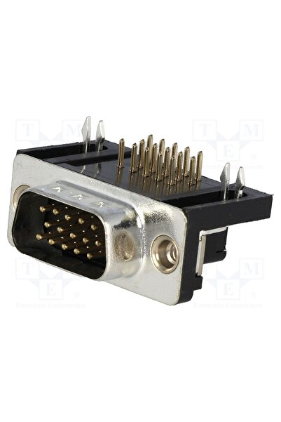 OEM Conector D-Sub HD ADAM TECH HDL15-PL-B, PIN 15, soclu, tată, în unghi 90°...
