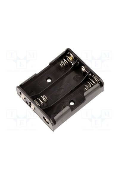 OEM Container COMF BH-331-3D, AA,R6, Nr.bat 3, urechi pentru lipire, neagră, ...