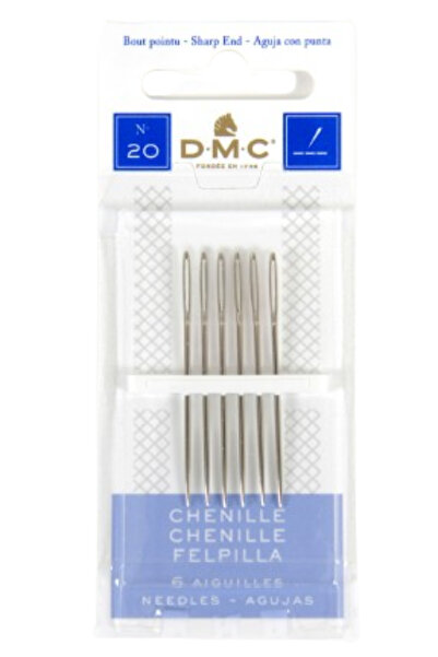 Dmc Set ace de cucut Chenille pentru fire mai groase sau broderia cu panglica...