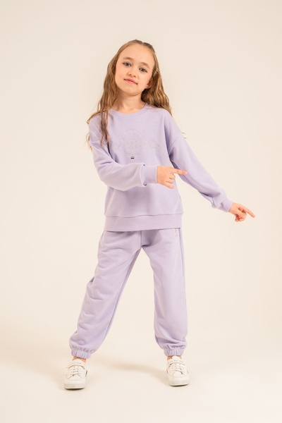 U.S. Polo Assn. Girls' Two-Piece Set Us2703-4 Light Lila