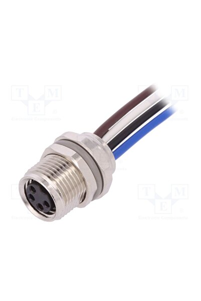 OEM Conector M8 TE Connectivity T4071017041-001, mamă, PIN 4, 30V, IP67, drep...