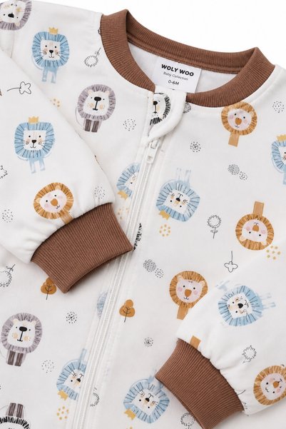wolly woo Baby and Child Sleeping Bag with Zipper and Print, Ages 1-6