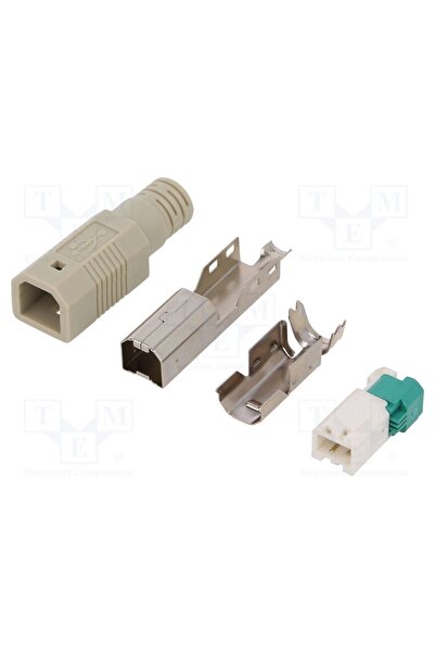 OEM Conector USB B LOGILINK LOG-UP0004, mufă, tată, pe cablu, fără unelte, PI...