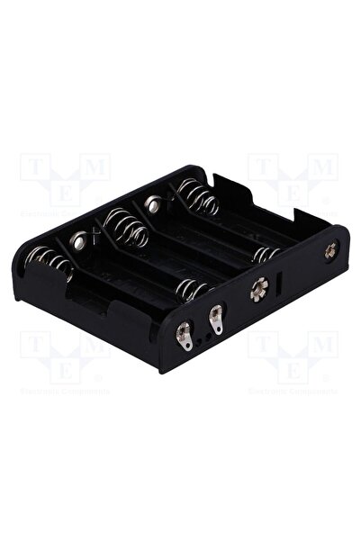 OEM Container COMF BH-351D, AA,R6, Nr.bat 5, urechi pentru lipire, neagră