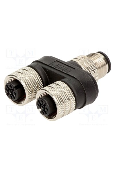 OEM Adaptor în T MOLEX MX-120068-0137, M12 tată,M12 mamă x2, cod A-DeviceNet ...
