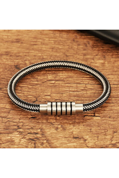 Peach Jewelry Σύγχρονο Ανδρικό Βραχιόλι από Ανοξείδωτο Ατσάλι 304