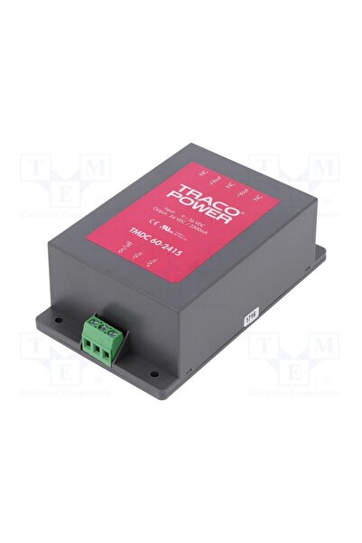 OEM Convertor DC/DC TRACO POWER TMDC60-2415, 60W, Intrare 9÷36VDC, Ieșire 24V...