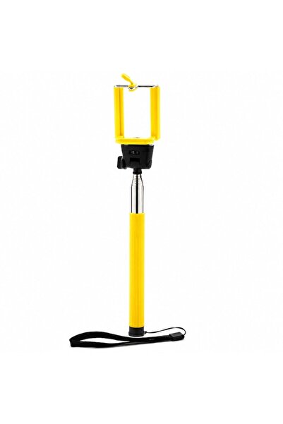 dalimag Selfie stick telescopic galben cu suport pentru telefon, monopied com...
