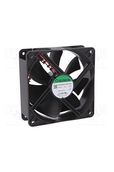 OEM Ventilator DC SUNON EEC0382B3-A99, axial, 24VDC, 120x120x38mm, 158m3/h, 3...