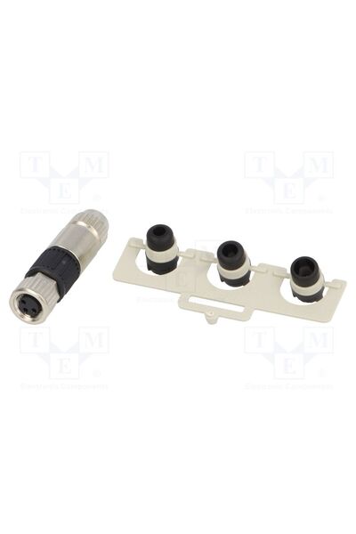 OEM Conector M8 HARTING 21021512305, mamă, PIN 3, 4A, 32V, IP65,IP67, drept, ...