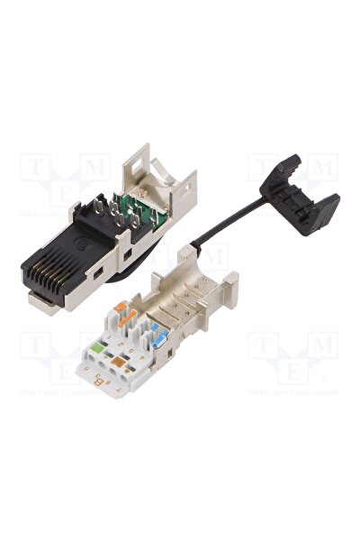 OEM Conector RJ45 WEIDMÜLLER IE-PS-RJ45-FH-BK-B, mufă, PIN 8, Cat 6a,Class EA...