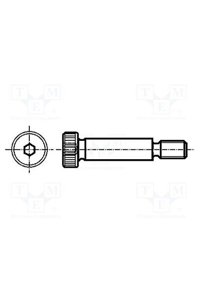 OEM Şurub de păsuire ELESA+GANTER ISO7379-6-M5-40, M5, 0,8, 9,5mm, oţel, imbu...