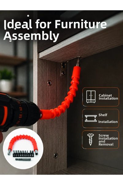 Epilons Professional Flexible Screwdriver Bits Set 12 Pieces with Magnetic Bi...