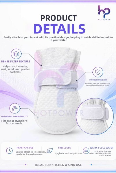 tozlupazar 100 Pieces of Faucet Tip Filters – Practical Water Filter That Captures Rust, Sediment, Sand, and Dirt