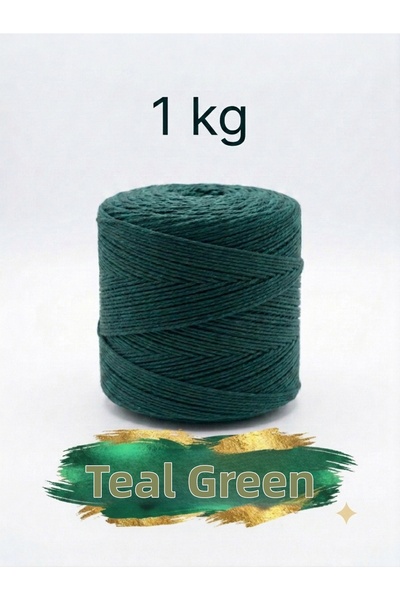 Bevella Macrame Cord 1 kg Cotton Hand Knitting Yarn Runner Yarn - Amigurumi C...