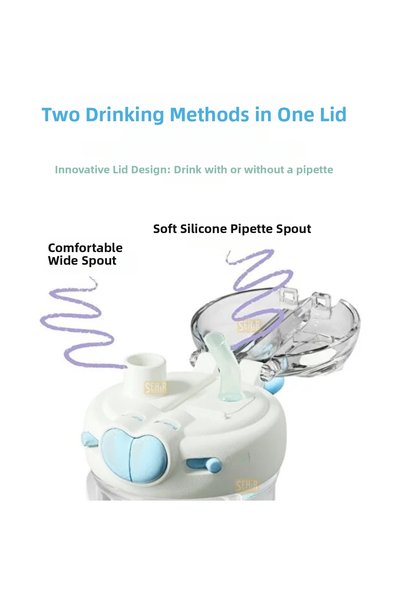 Vagonlife Diller 580ml Dual-Use Tritan Flask with Strap and Straw