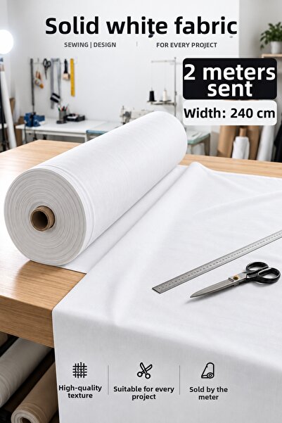Morlay 2 Meters 240 cm Wide Solid Color American Cloth Fabric – Bedding, Sewi...
