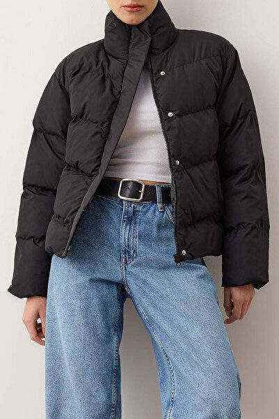 Trendyol Collection Geacă cu puf cu regular fit, rezistentă la apă, negru, TW...