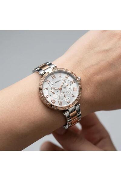 JG. Polo Club Women's Wristwatch Rose Gold Color, White Dial - Stylish Metal ...