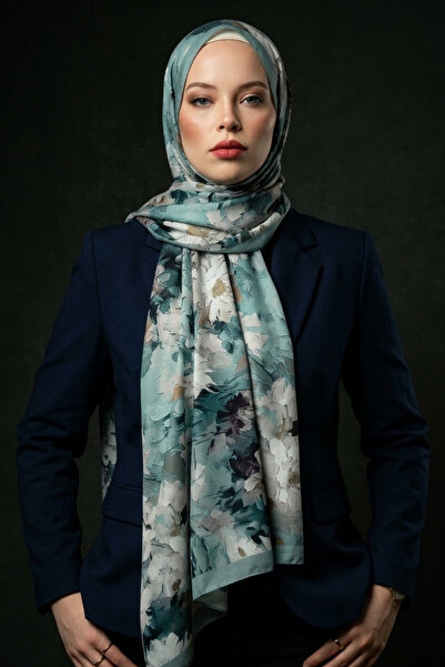 Floral Desen Luben Soft Şal 5