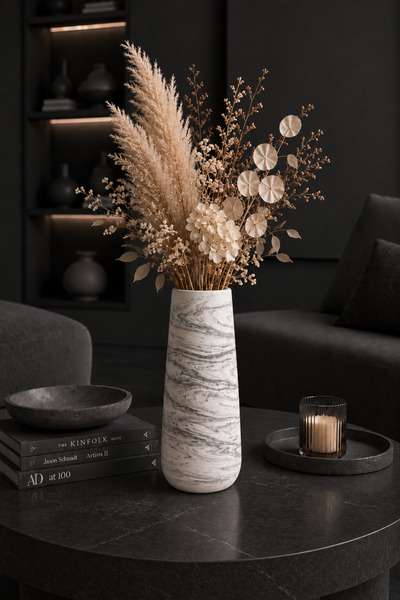 betonmall Vază din beton Ghiveci decorativ Accesoriu elegant realizat manual