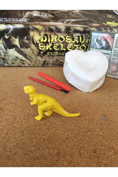 AZİZ OYUNCAK 💛 💛   Double Heart Shaped Dinosaur Excavation Toy - Educational Activity, Activity & Project Set