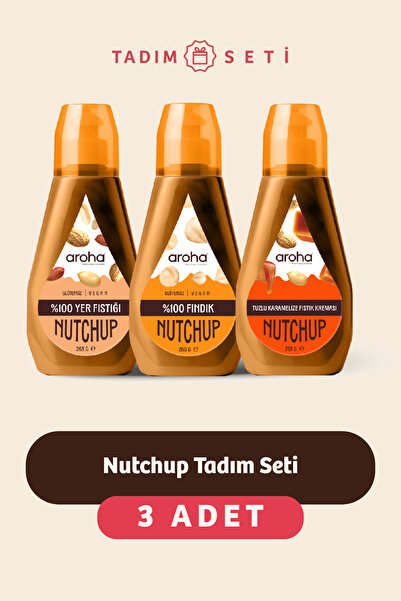 AROHA Nutchup 3'lü Tadım Seti