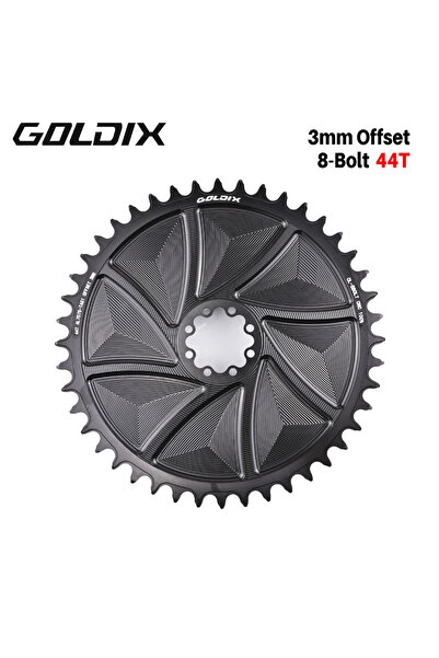 Choice 8Bolt 44T GOLDIX 8-Bolt Direct Mount AERO Bicycle Chainring Narrow Wid...