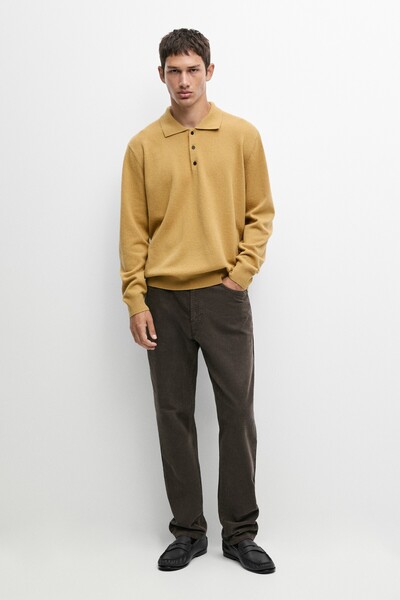 Massimo Dutti Tapered fit fitilli kadife pantolon