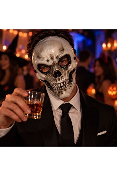 Goodmark Mască de Halloween, Goodmark, model de craniu, design realist, mărim...