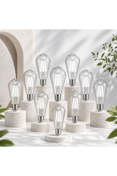 ORBUS STB64 4.8W E27 LED Ampul Clear Beyaz Işık 600lm