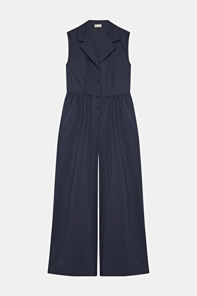 W Collection LACİVERT KOLSUZ UZUN TULUM