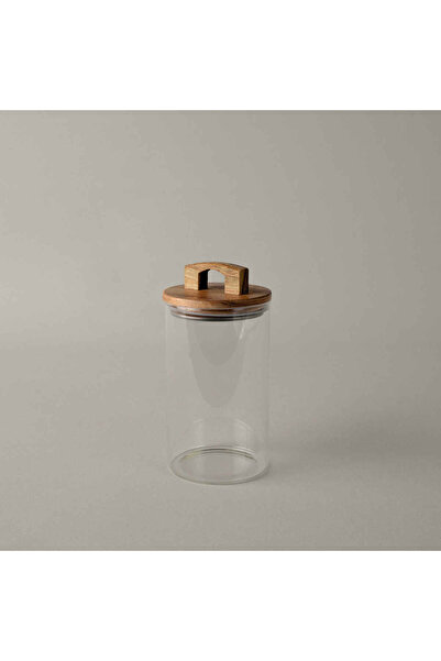 Linens Handle Cam-Akasya Kapak 1000 ml 10x10x19 cm Kavanoz