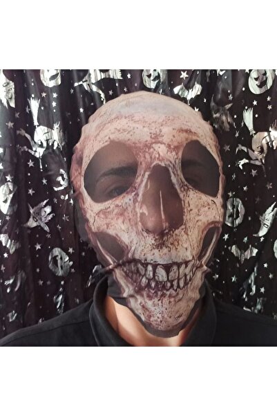 partidolu Halloween Cadılar Bayramı 3D Boyutlu Transparan Kumaş Baskı Kurukaf...
