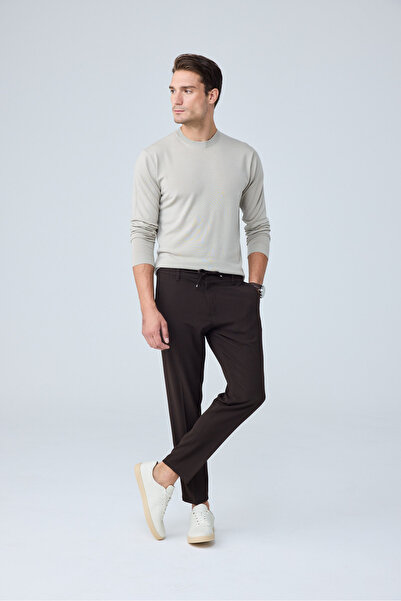 Danger Men's Comfort Fit Brown Jogger Pants |   Stretchy Fabric Daily Comfort...