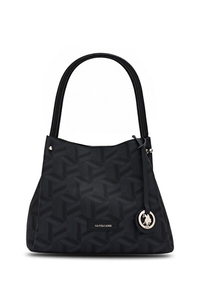 U.S. Polo Assn. Black-Black Women's Shoulder Bag Us26515