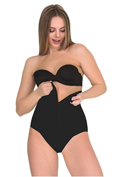 Hepsine Rakip Women's High Waist Corset with Hooks and Shaping Features
