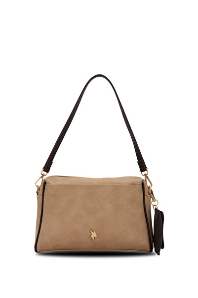 U.S. Polo Assn. Beige-Brown Women's Shoulder Bag Us26619