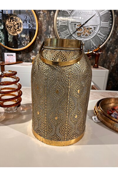 KARCILAR HOME STORE eskitme gold mumluk Telkari metal
