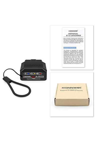 choice2 جهاز فحص أعطال السيارات KONNWEI KW905 ELM327 V1.5 OBD2 بتقنية بلوتوث ...